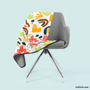 Abstract Shapes Seamless Pattern Fleece Blanket 2