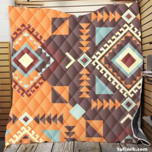 Aztec Navaho Geometrics Quilt Blanket