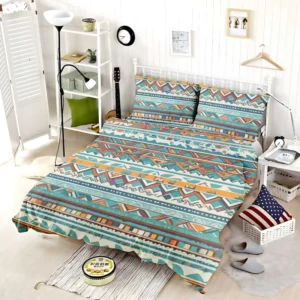 Aztec Vector White Background Pattern Bedding Set