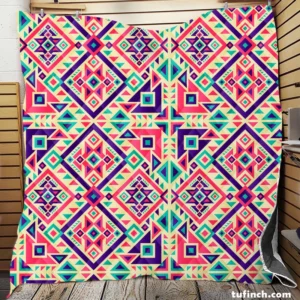 Batik Traditional Aztec Pattern Quilt Blanket