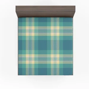 Blue Tartan Plaid Pattern Fitted Sheet