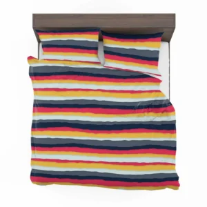 Colored Stripes Pattern Design Bedding Set 1