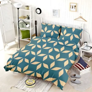 Denim Colored Modern Minimalist Bedding Set
