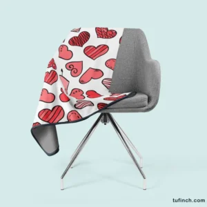 Different Styled Love Hearts Fleece Blanket 2