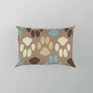 Dog Paw Trance Design Pillow Case