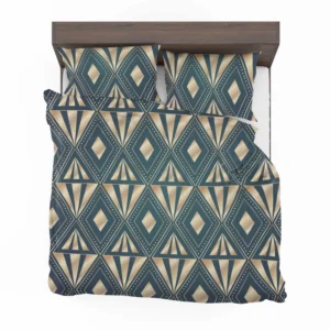 Elegant Art Deco Gradient Pattern Bedding Set 1