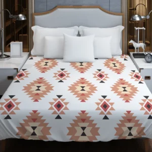 Ethnic Geometric Pattern Duvet Cover