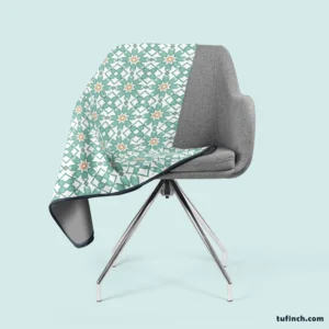 Flat Creative Arabesque Pattern Fleece Blanket 2