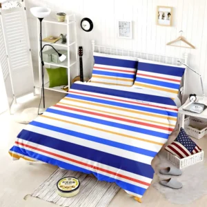 Flat Stripes Seamless Pattern Bedding Set