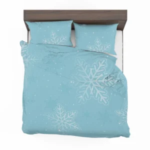Glowing Snowflake Dendrites Pattern Bedding Set 1