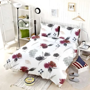 Gothic Watercolor Floral Pattern Bedding Set