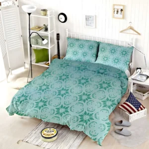 Green Abstract Pattern Design Bedding Set