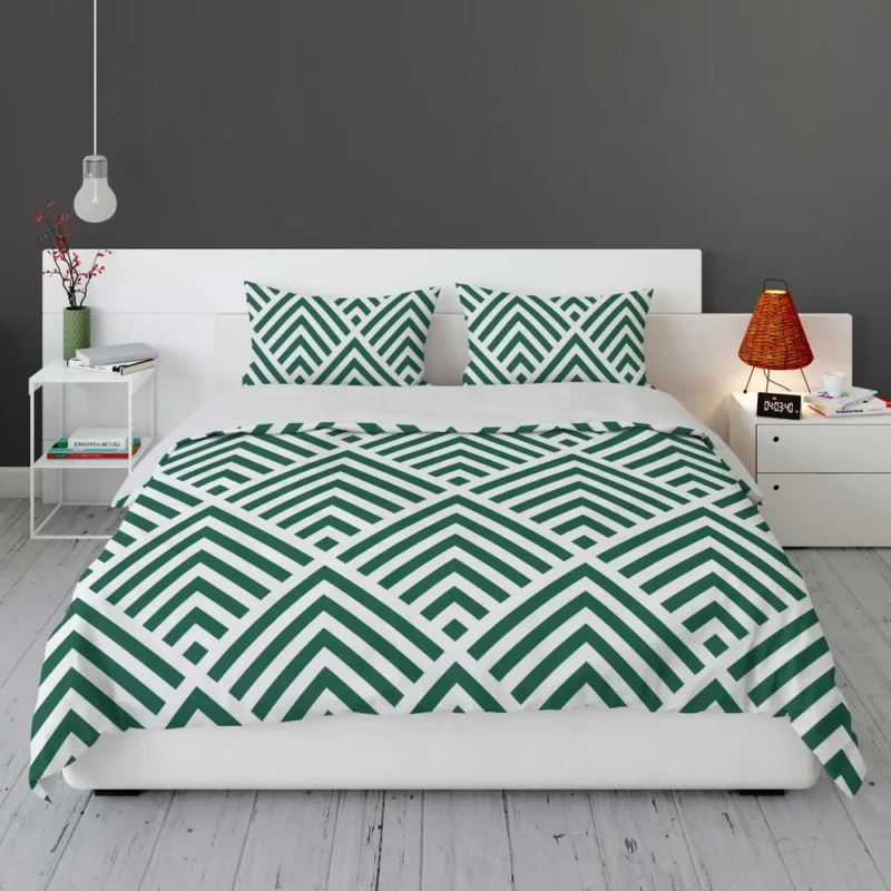Green Rhombuses Pattern Bedding Set 1