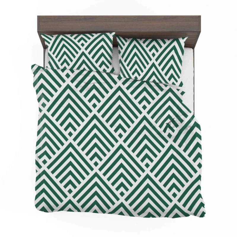 Green Rhombuses Pattern Bedding Set 2