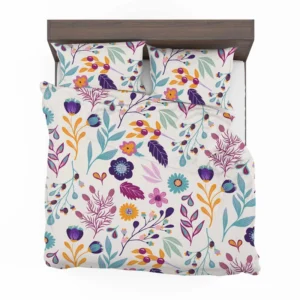 Hand Painted Exotic Floral Pattern Bedding Set 1