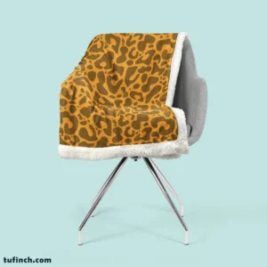 Leopard Print Design Sherpa Fleece Blanket 2