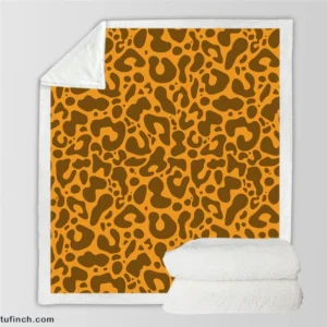 Leopard Print Design Sherpa Fleece Blanket