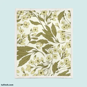 Lucinda Floral Pattern Design Sherpa Fleece Blanket 1