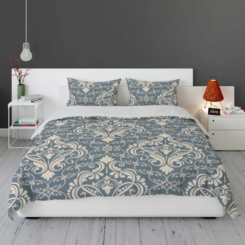 Luxury Floral Damask Design Bedding Set 1