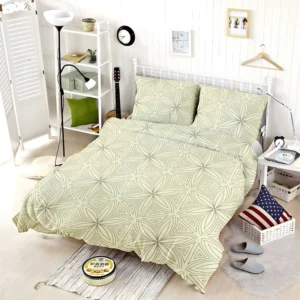 Minimal Linear Flat Abstract Lines Pattern Bedding Set