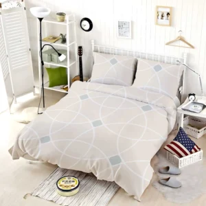 Minimalist Beige Pattern Bedding Set
