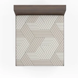 Minimalist Herringbone Half Chevron Fitted Sheet