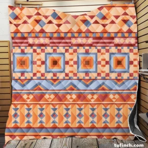 Native American Tribal Pattern Quilt Blanket