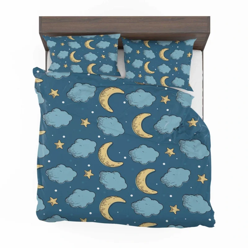 Night Sky Moon Clouds Bedding Set 2