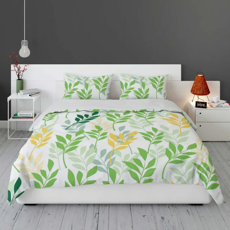 Olive Leaves Pattern Bedding Set 1