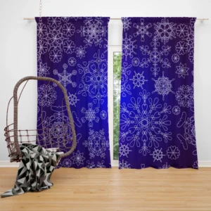 Outlined Ornamental 3D Pattern Curtain