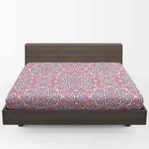 Pink Ethnical Tribal Design Fitted Sheet 1