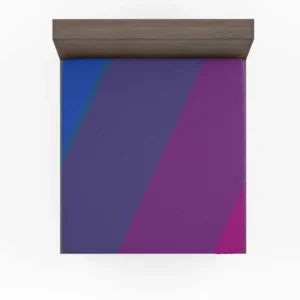 Pink Purple Blue Background Fitted Sheet