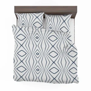 Simple Geometric Pattern with Tribal Shapes Bedding Set 1