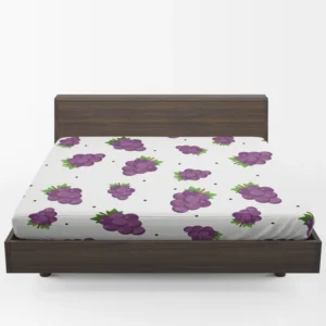 Small Grapes Bunch Pattern Fitted Sheet 1