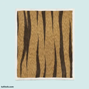 Tiger Skin Texture Seamless Pattern Sherpa Fleece Blanket 1