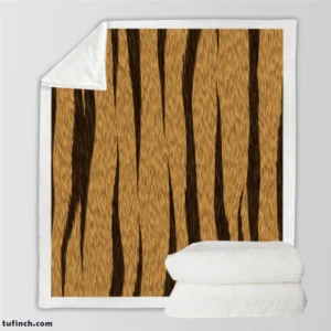 Tiger Skin Texture Seamless Pattern Sherpa Fleece Blanket