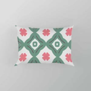 Trendy Green Pink Design Pillow Case