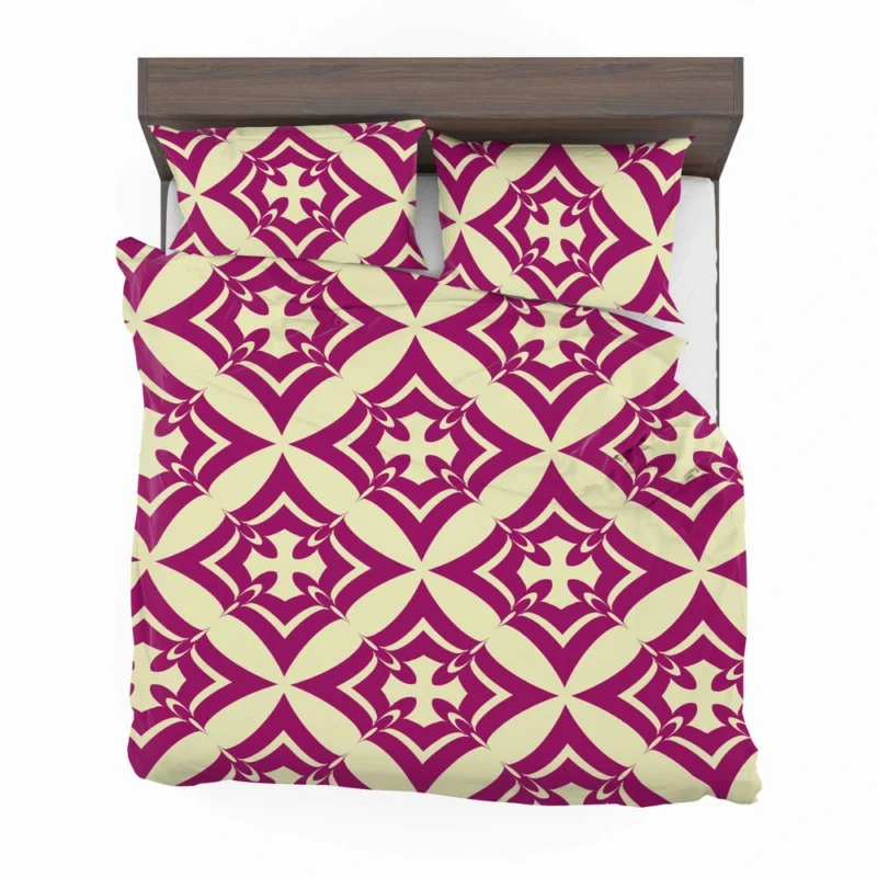 Unique Purple Indonesian Batik Bedding Set 2