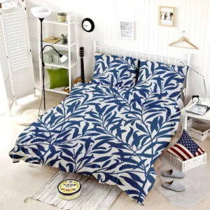 Vintage Leaf Seamless Pattern Bedding Set