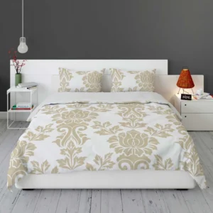 Vintage Rococo Damask Pattern Bedding Set 2