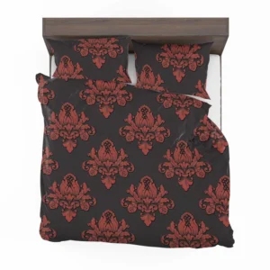 Volumetric Damask Seamless Pattern Bedding Set 1