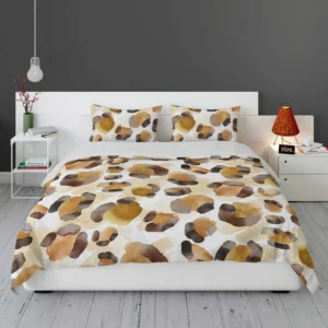 Watercolor Leopard Pattern Design Bedding Set 2