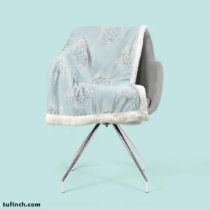 Winter Snowflake Seamless Pattern Sherpa Fleece Blanket 2