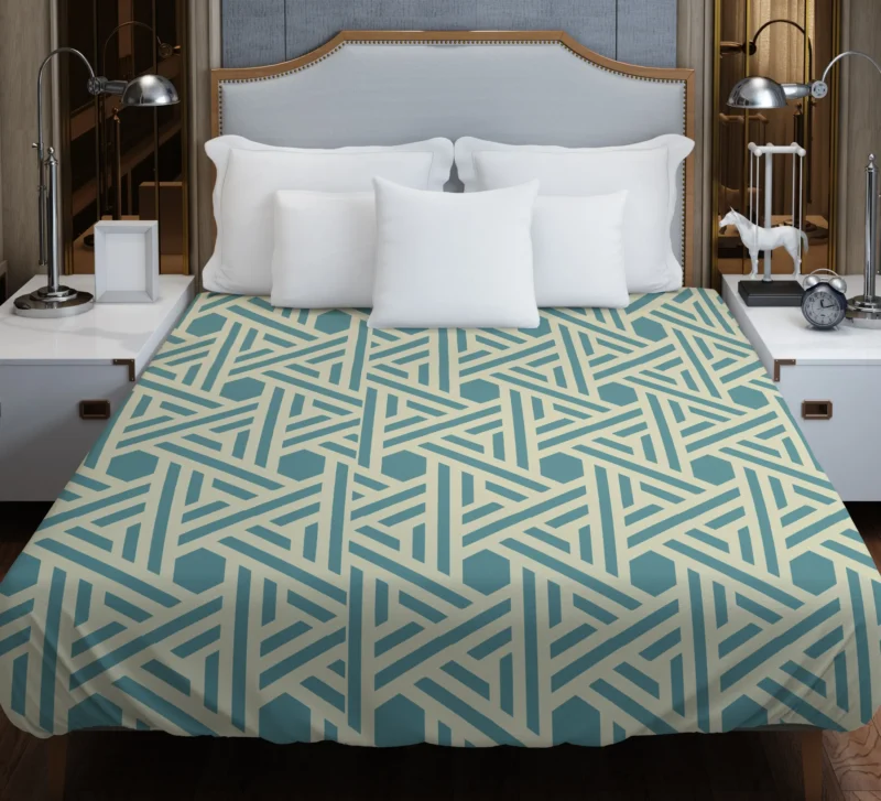 Abstract Background with Retro Pattern Design Duvet Cover