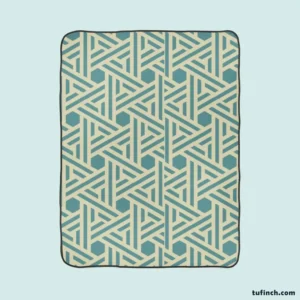 Abstract Background with Retro Pattern Design Fleece Blanket 1