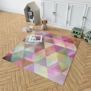 Abstract Gradient Triangle Rug 1