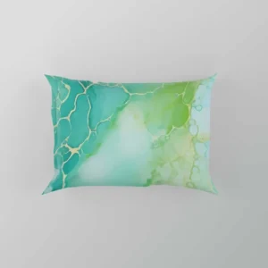 Abstract Ink Textured Marble Pillow Case