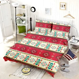 Abstract National Square Design Bedding Set