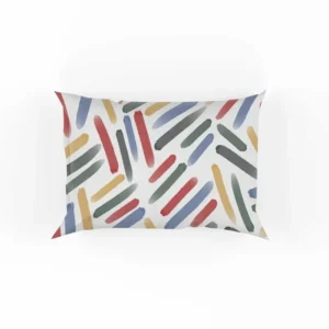 Abstract Watercolor Lines Pattern Pillow Case