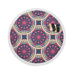 Attractive Abstract Pattern Design Round Beach Towel
